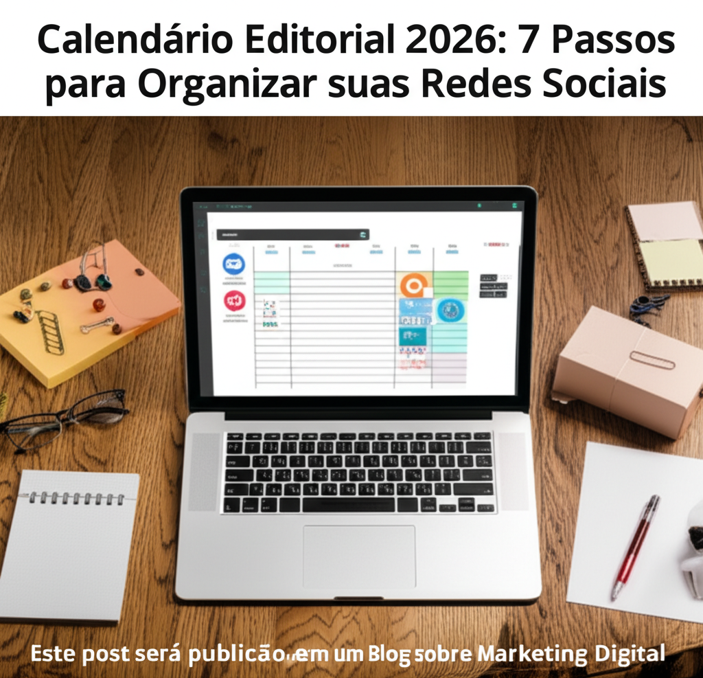 Calendário Editorial 2026 7 Passos para Organizar suas Redes Sociais