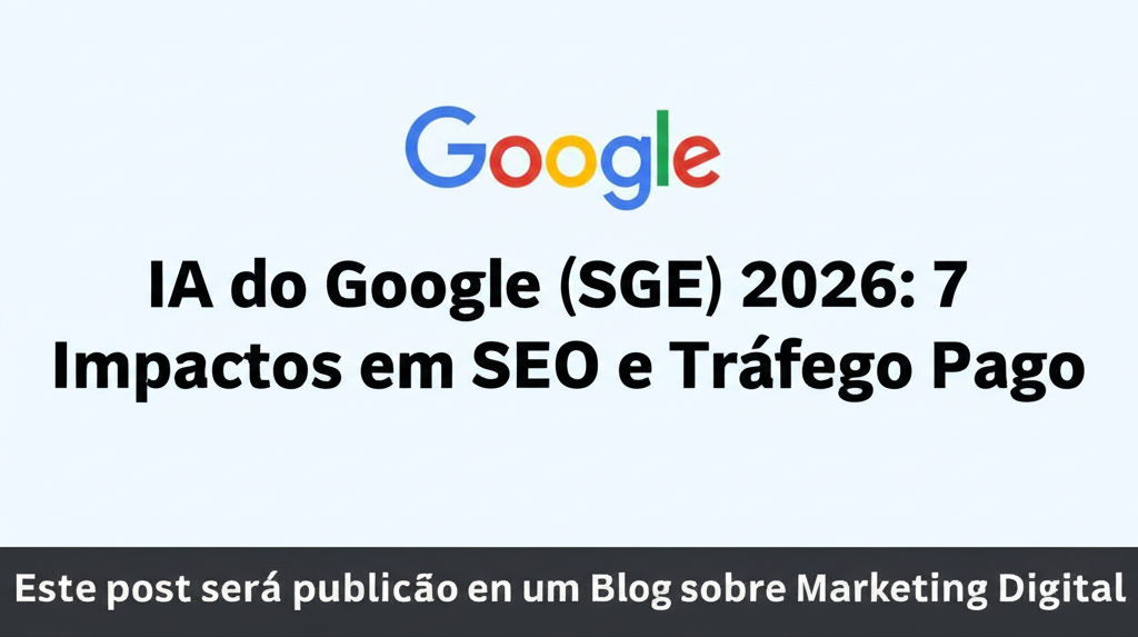 IA do Google SGE 2026 7 Impactos em SEO e Tráfego Pago