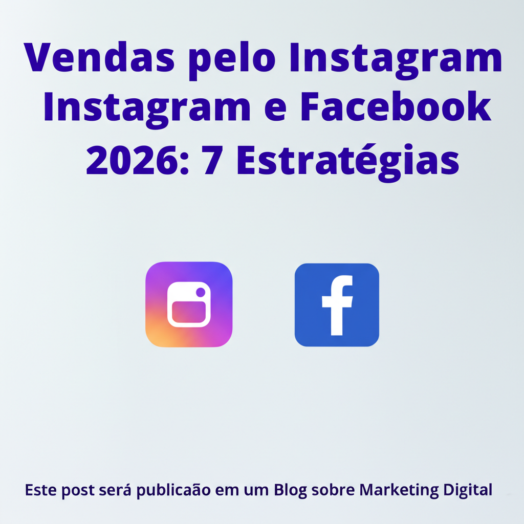 Vendas pelo Instagram e Facebook 2026 7 Estratégias